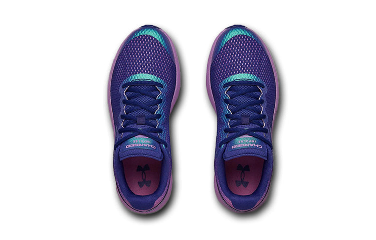 (GS) Under Armour Charged Impulse Frosty Sports Shoes Blue/Purple 3023682-500