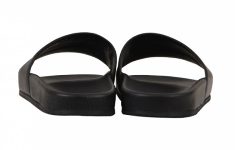 (WMNS) Balenciaga Wave Logo Slippers Sandals Black 506351WAM001091