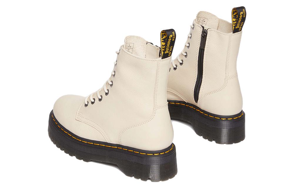 Dr. Martens Jadon III Pisa Leather Platform Boots 'Parchment Beige' 26378292