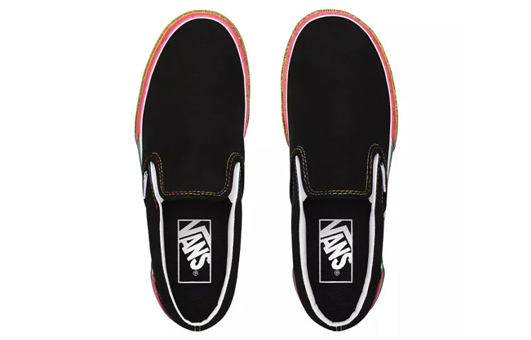 Vans Classic Slip-On Stacked Platform 'Glitter - Black Rainbow' VN0A4TZVWW1