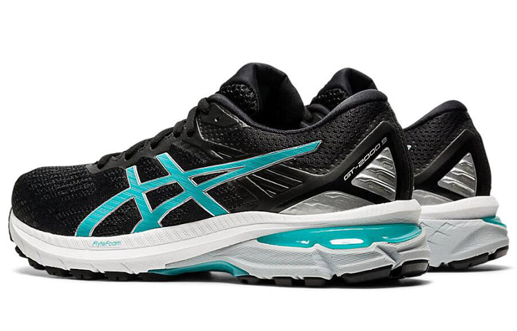 (WMNS) ASICS GT-2000 9 Wide 'Black Techno Cyan' 1012A861-003