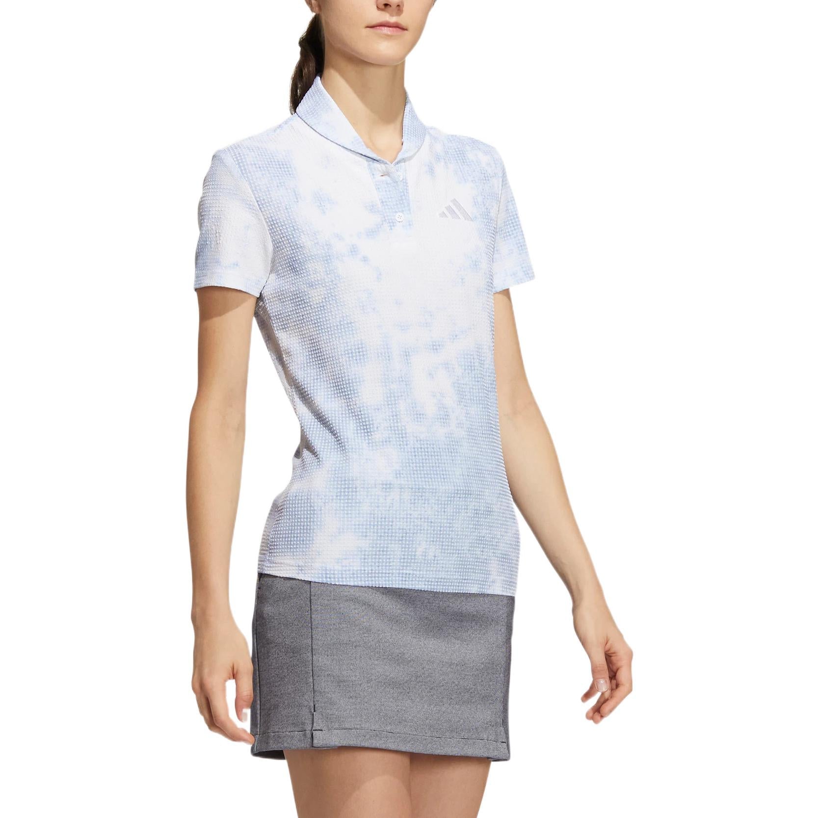(WMNS) adidas Play Green Spray-Dyed Polo Shirt Asia Sizing 'White' HA0184