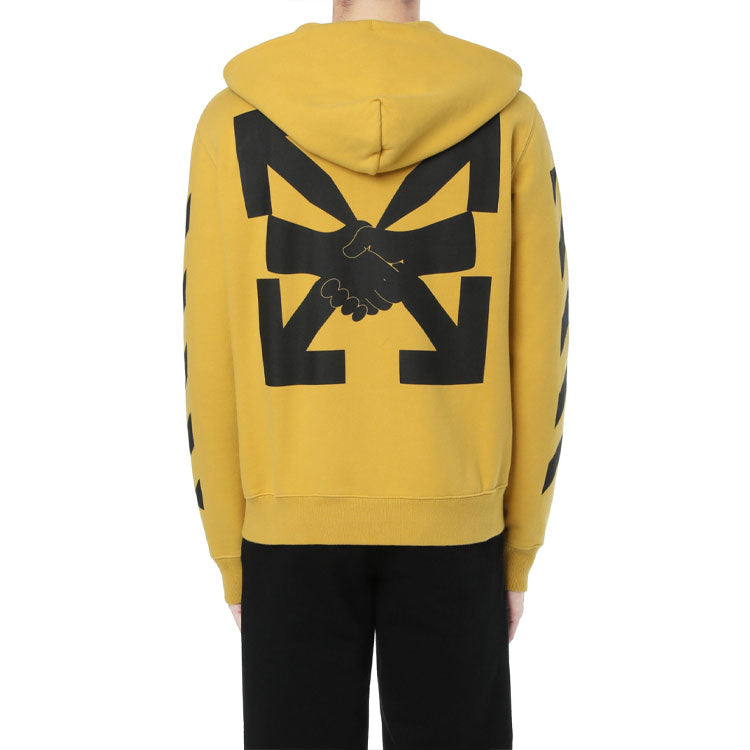 Men's Off-White Arrow Zipper Turmeric OMBE001F20FLE0071610