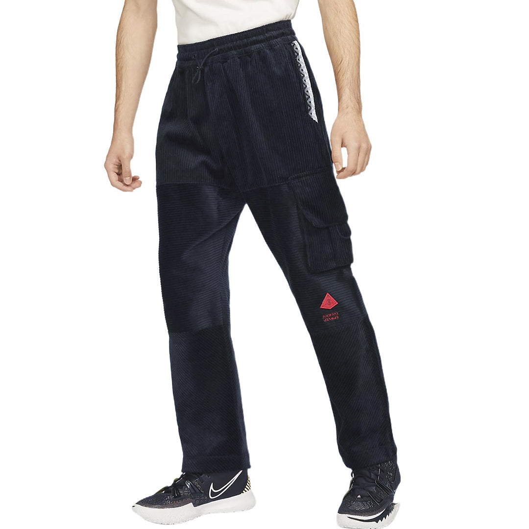 Men's Nike Corduroy Cargo Casual Straight Long Pants/Trousers Black DA6686-010