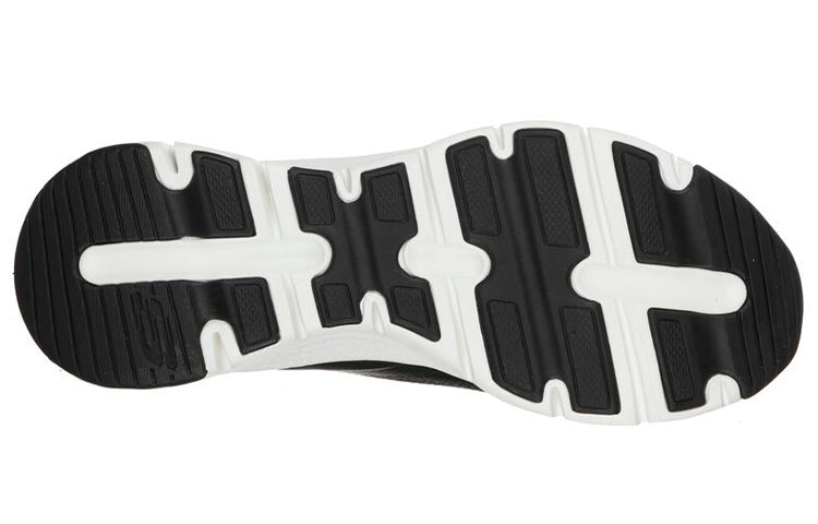 (WMNS) Skechers Arch Fit Low-Top Black/White 149415-BKW