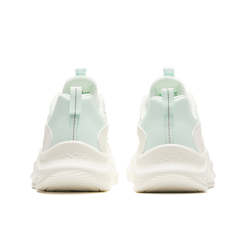 (WMNS) ANTA Running Series Sneakers Leather 'White Blue' 922315573-8