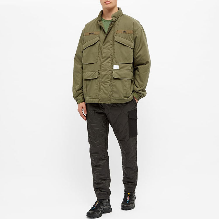 WTAPS Multiple Pockets Stand Collar Cargo Jacket Unisex Brown 192WVDT-JKM04-OD