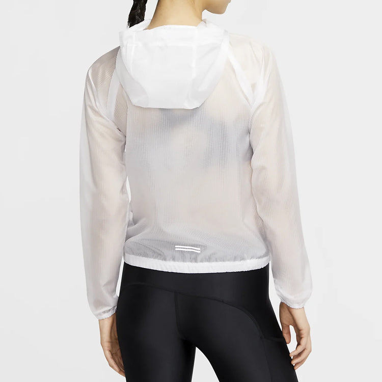 (WMNS) Nike Zipper Cardigan hooded Running Jacket White CZ2834-100
