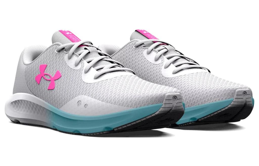 (WMNS) Under Armour Charged Pursuit 3 'Grey Pink Blue' 3024889-104