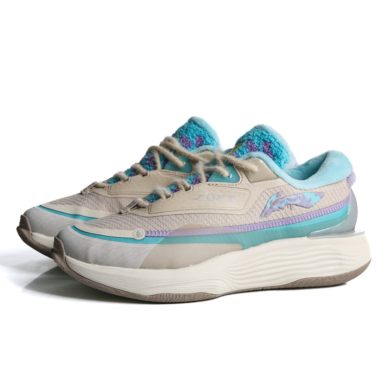 (WMNS) Li-Ning Soft Warm 'Blue Beige' AGLT122-4