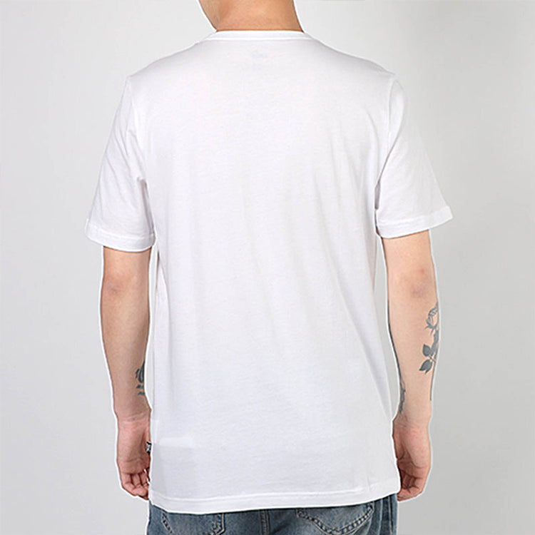 PUMA ESS Logo Printing Round Neck Short Sleeve White 586920-02