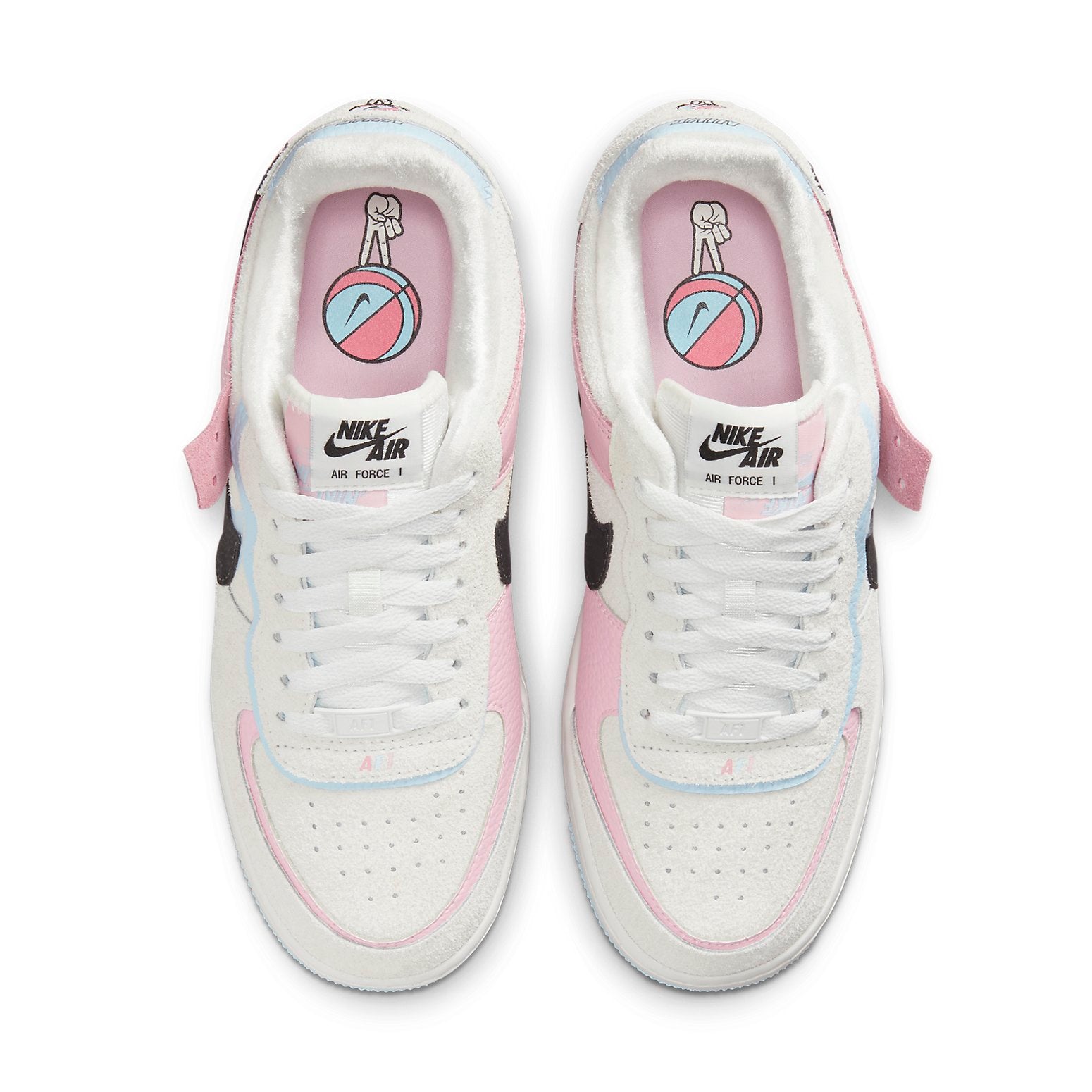 (WMNS) Nike Air Force 1 Shadow 'Hoops Pack - Medium Soft Pink' DX3358-100