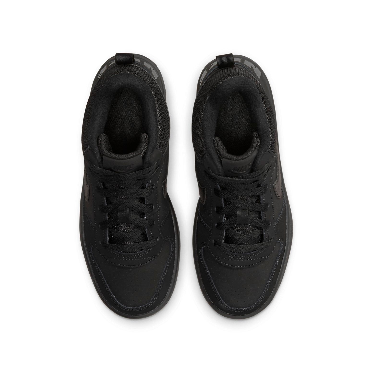 (GS) Nike Court Borough Mid 'Triple Black' 839977-001