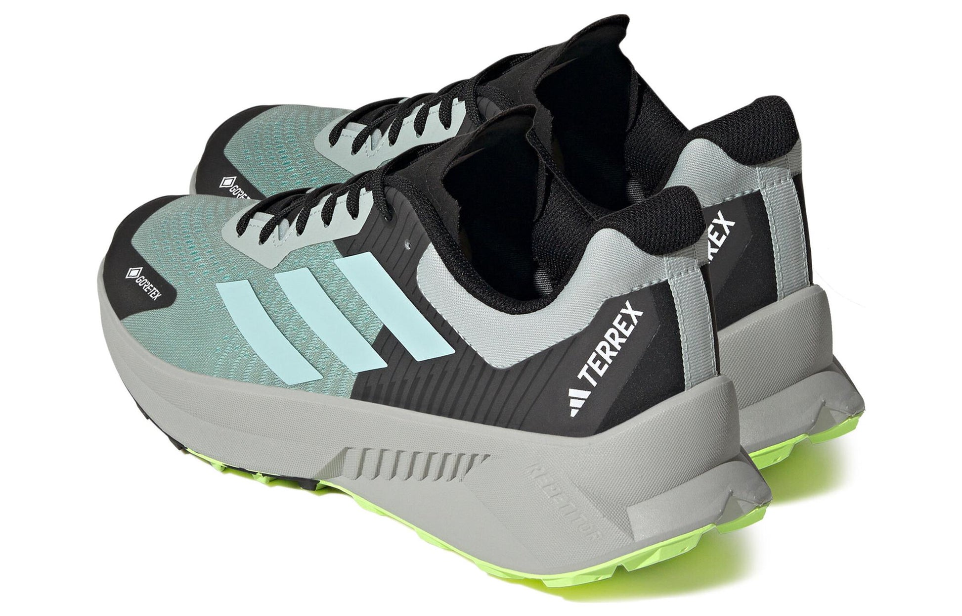 adidas Terrex Soulstride Flow GTX Shoes 'Wonder Silver  Aqua Lucid Lemon' IF5009