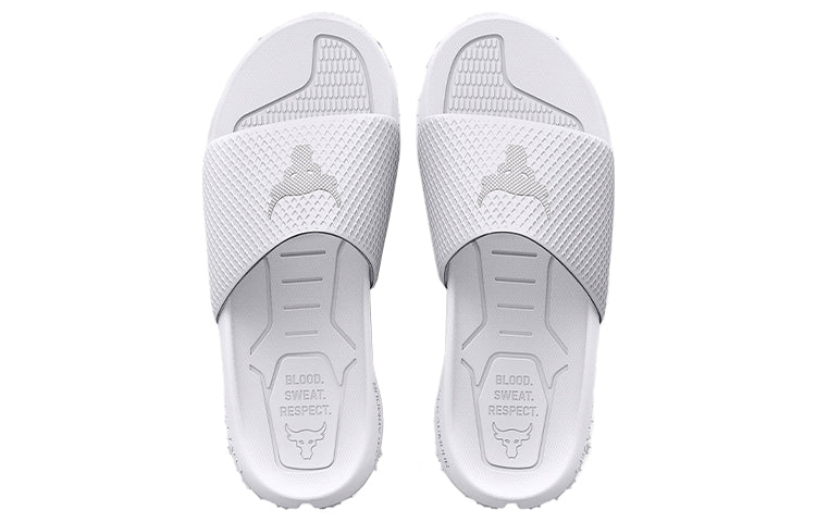 Under Armour Project Rock Slide 'White Halo Grey' 3025237-101