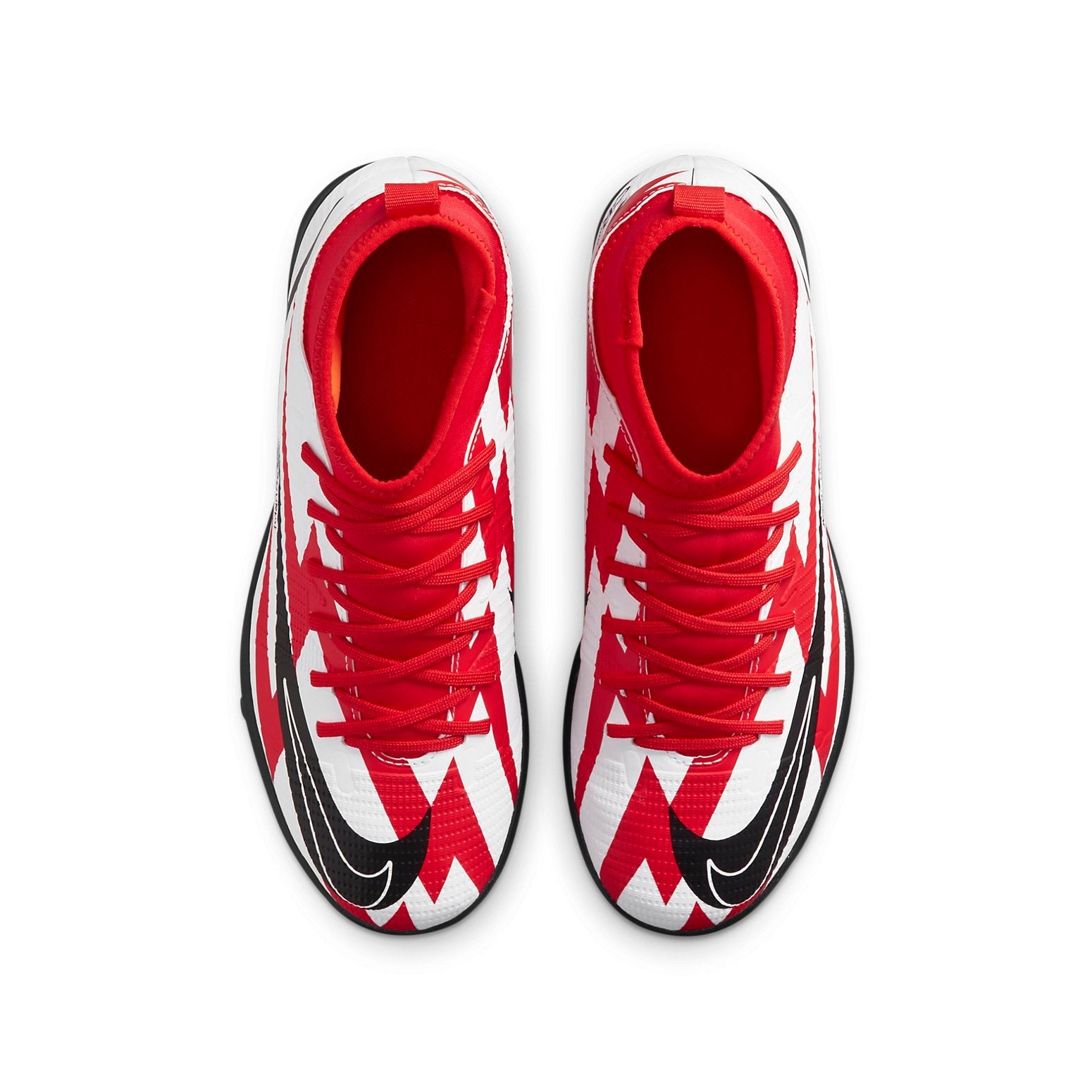 (GS) Nike JR Mercurial Superfly 8 Club CR7 TF 'White Red' DB0933-600