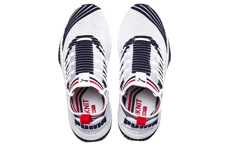 PUMA Evolution Tsugi Jun Sport Stripes Low Running Shoes Black/White 367519-01