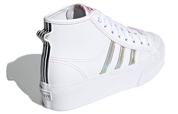 (WMNS) adidas Nizza Platform Mid 'White Iridescent' H01566