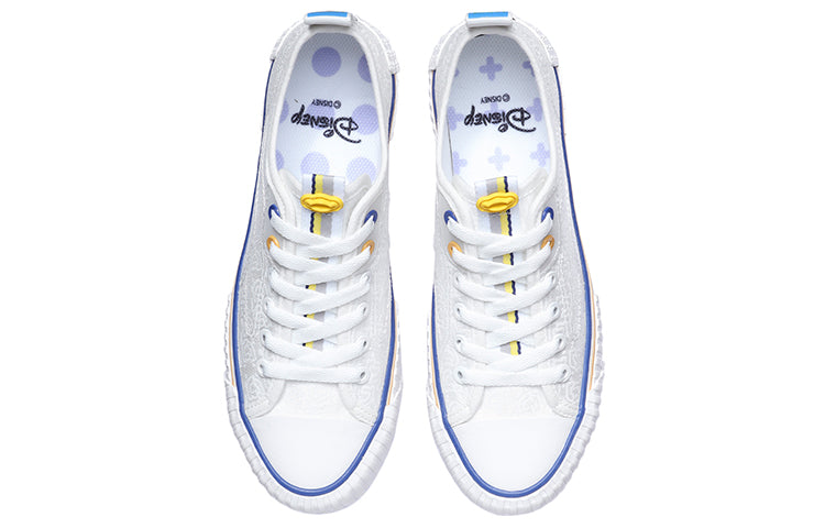 (WMNS) Li-Ning x Disney Skate Shoes 'White Yellow' AGCR178-2