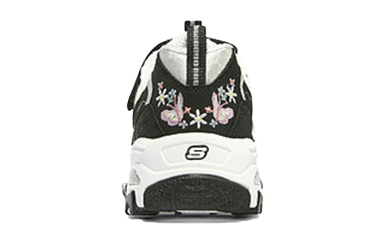 (GS) Skechers D'Lites 'White Black' 302540L-BKW