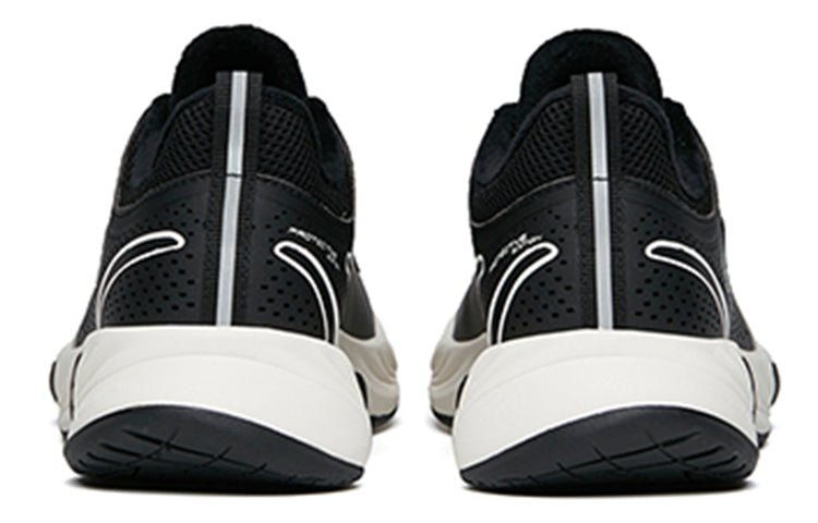 (WMNS) ANTA Run Collection Fleeced'Black White' 122145523-10