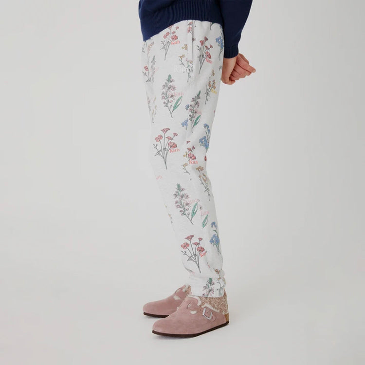 KITH Botanical Floral Williams I Sweatpant 'Light Heather' KH6516-002