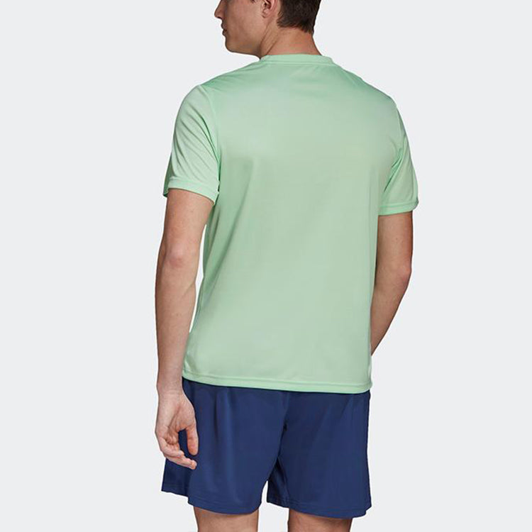 adidas Casual Sports Round Neck Short Sleeve Green FT9734