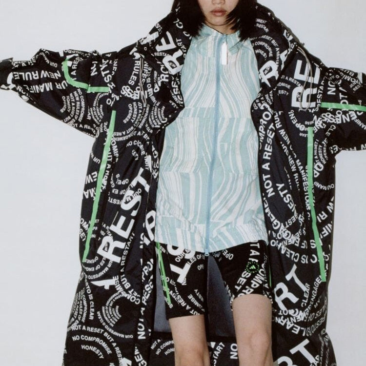 (WMNS) adidas By Stella McCartney Truecasuals Printed Tracktop 'White Grey' HT1102
