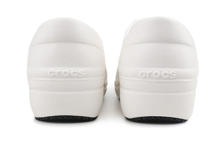 (WMNS) Crocs Cozy Thick Sole White Sandals 204045-100