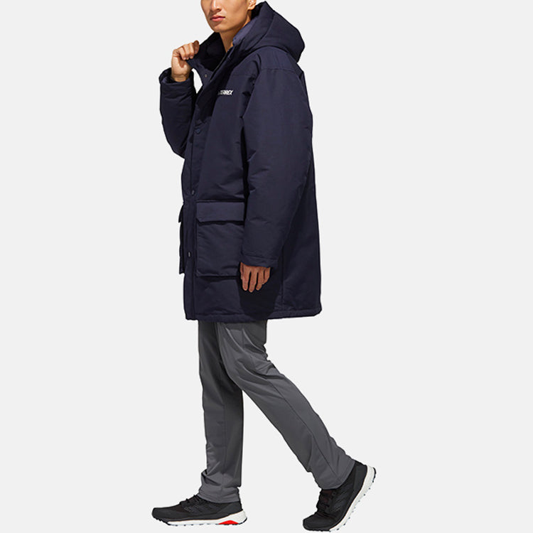 adidas protection against cold Stay Warm hooded down Jacket Blue EH4993