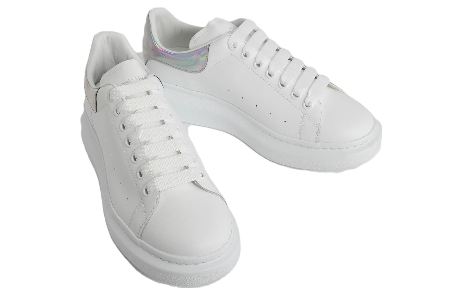 Alexander McQueen Oversized Low-Top Sneakers 'White Silver' 688525WHVIU9071