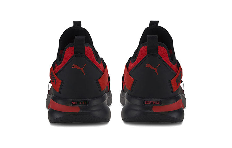 PUMA Softride Rift Slip-on 'Black Red' 193845-02