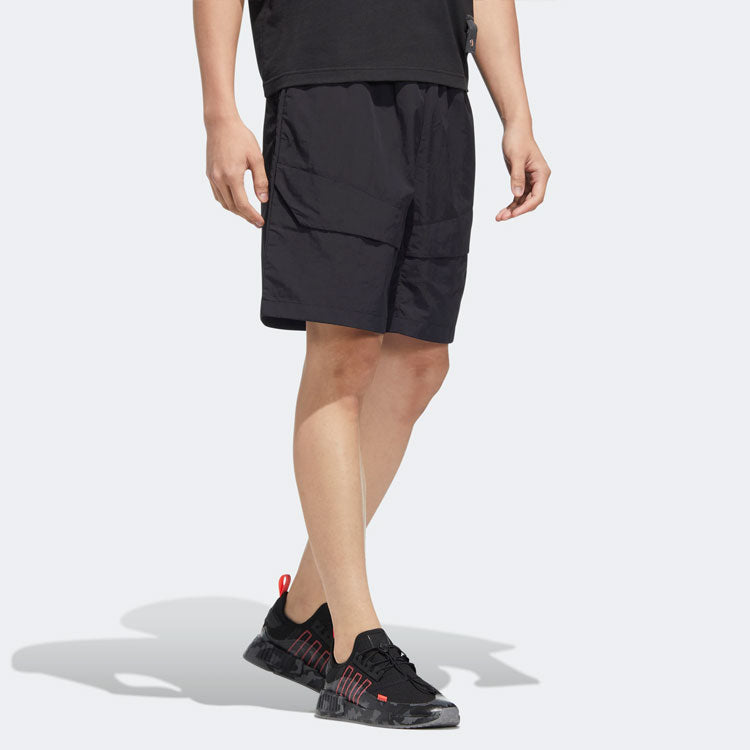 adidas originals Adicolor Shorts Solid Color Pocket Athleisure Casual Sports Black HM8035