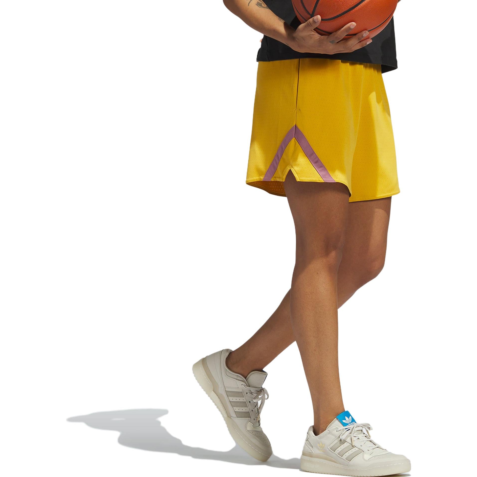 (WMNS) adidas Select Basketball Shorts 'Yellow' IJ5261
