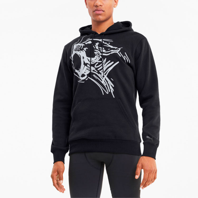 PUMA Performance Graphic Training Hoodie 'Black' 519447-01