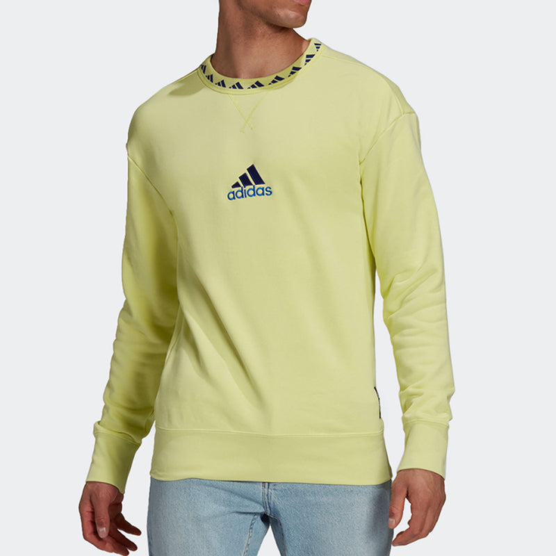 adidas Juventus Icons Crew Sweatshirt 'Pulse Yellow' GR2899