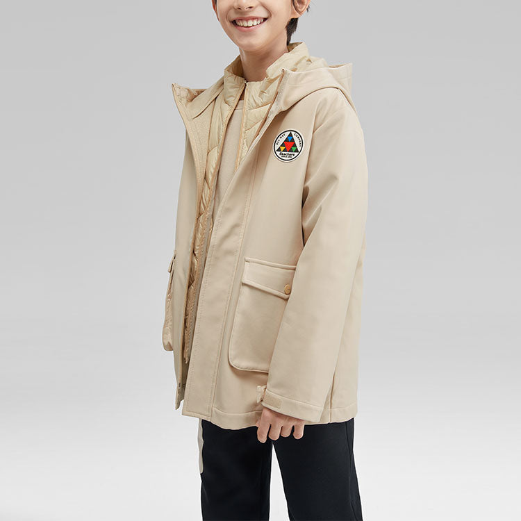 (GS) Skechers Stroll Series 3-In-1 Down Jacket 'White' L423K060-01CG