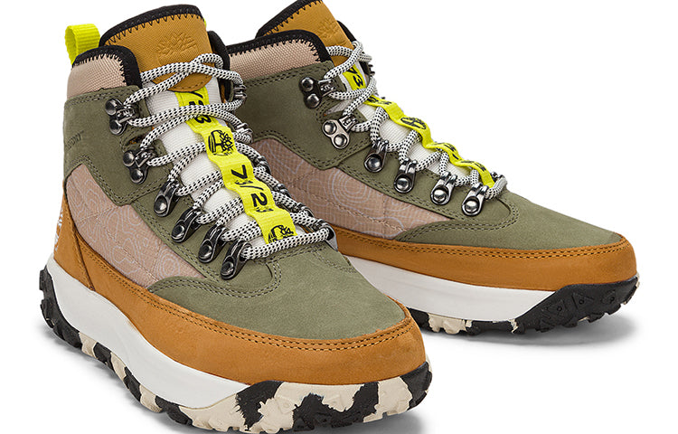 (WMNS) Timberland Greenstride Motion 6 Mid Fabric and Leather Waterproof Hiking Boot 'Olive Green' A5Z4CW