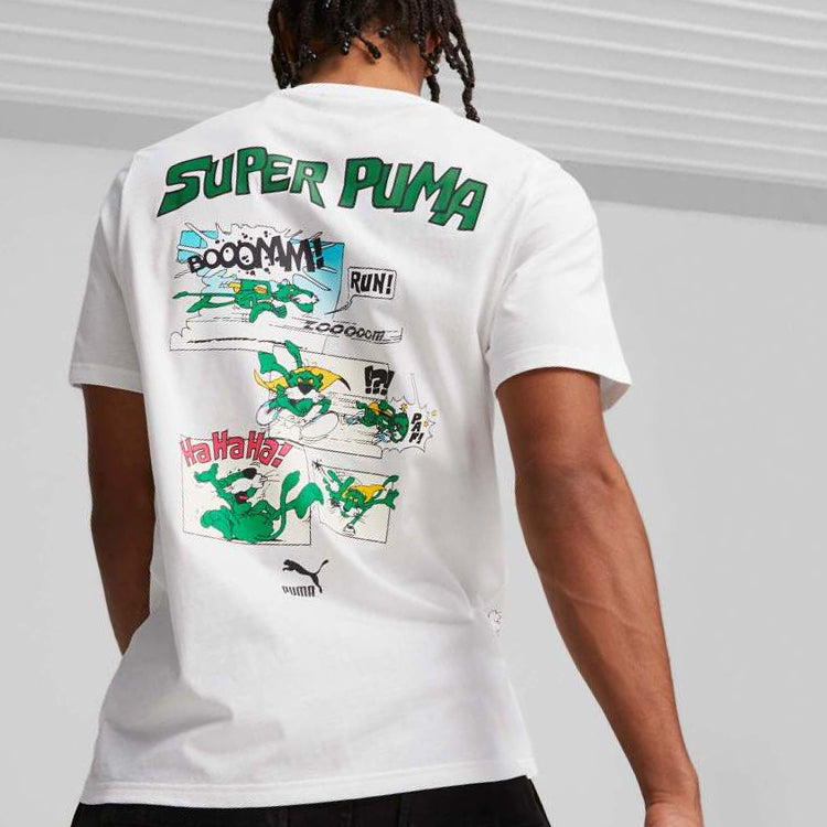 PUMA Classic Super Graphic T-Shirt 'White' 621993-02