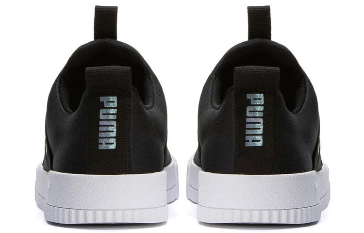 PUMA Carina Leisure Board Shoes Black/White/Blue 375966-05