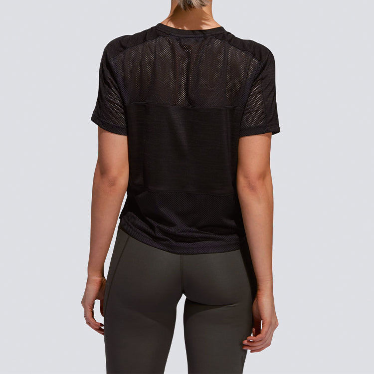 (WMNS) adidas Badge of Sport Tee 'Black' DX7534