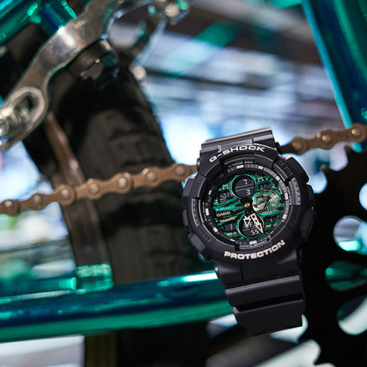 CASIO G-Shock Analog-Digital 'Black Green' GA-140MG-1A