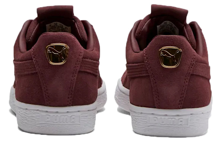 (WMNS) PUMA Suede Premium Logo Sneakers Cherry Red 369955-02