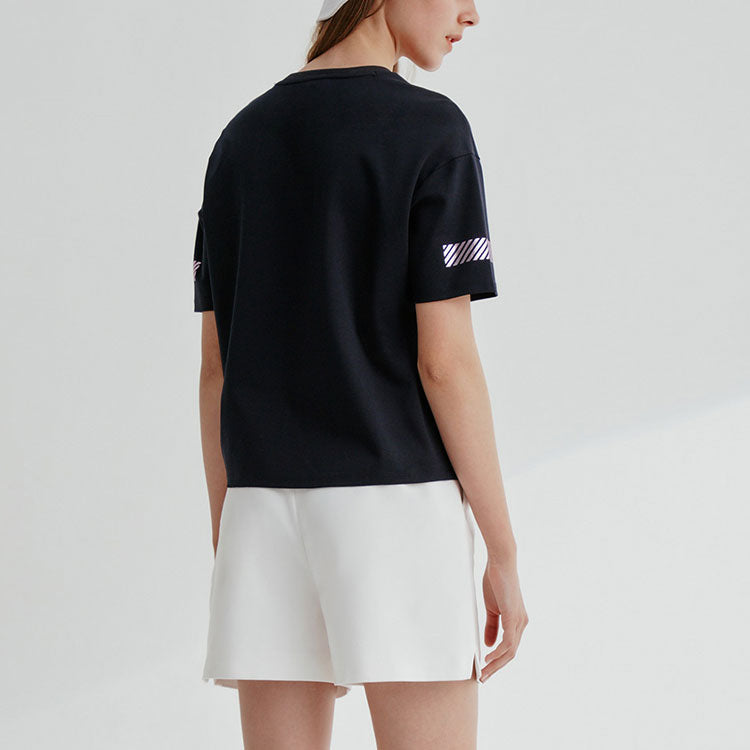 (WMNS) FILA Casual Loose Short Sleeve Blue T-Shirt F11W028101G-NV
