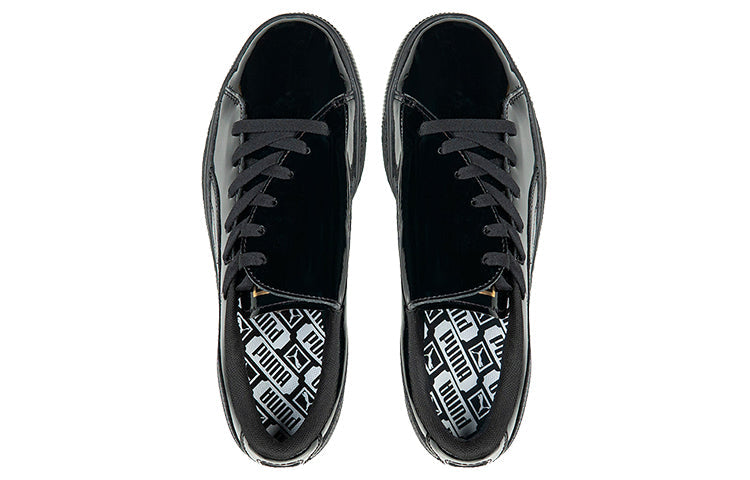 (WMNS) PUMA Basket Crush Casual Sneakers Black 369556-04