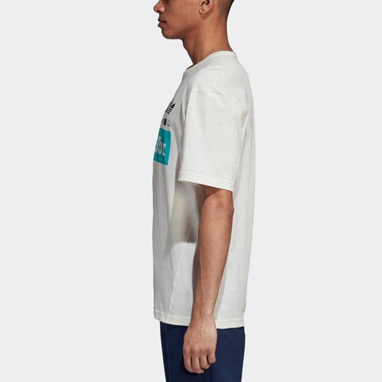 adidas originals kaval grp tee Loose Logo Short Sleeve White DH4973