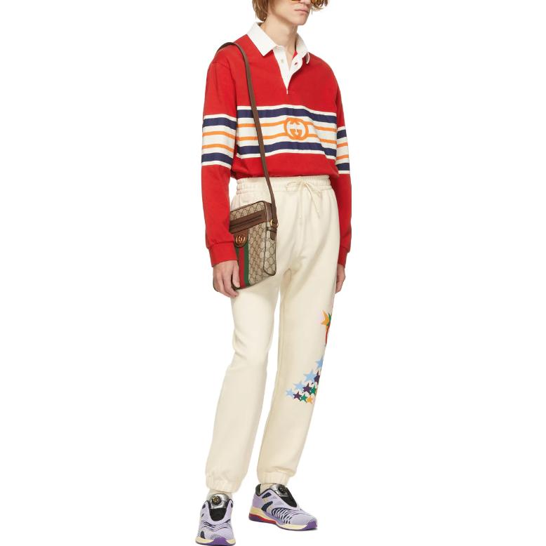 Gucci Off-White Graphic Print Lounge Pants 'Beige' 663246-XJD0V-9230