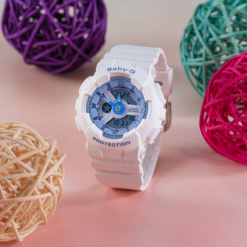 CASIO Baby-G 'White Blue' BA-110BE-7APR