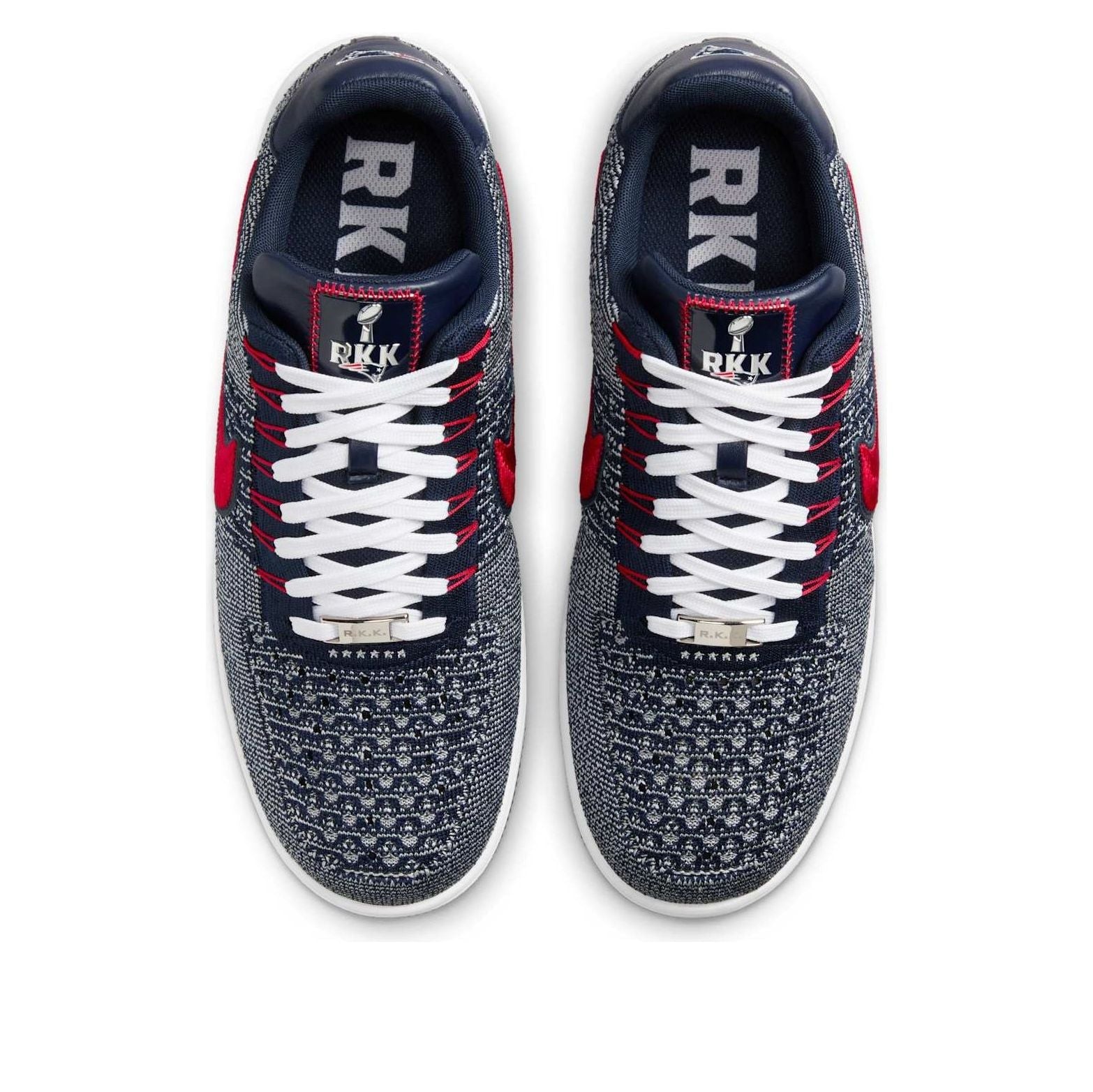 Nike Air Force 1 Ultra Flyknit Low 'Patriots Robert Kraft Wolf Grey' FV4079-012