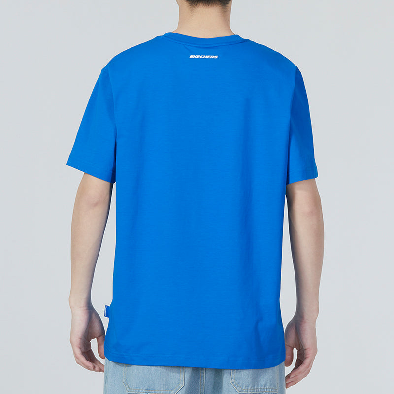 Skechers Graphic Tee 'Blue White' L223M019-000M